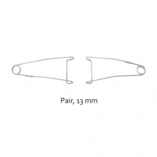 Jaffe Wire Lid Retractor Pair Stainless Steel, Blade Size 13 mm Jaffe Wire Lid Retractor Pair Stainless Steel, Blade Size 13 mm